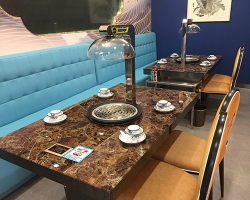 海鲜蒸汽火锅餐桌